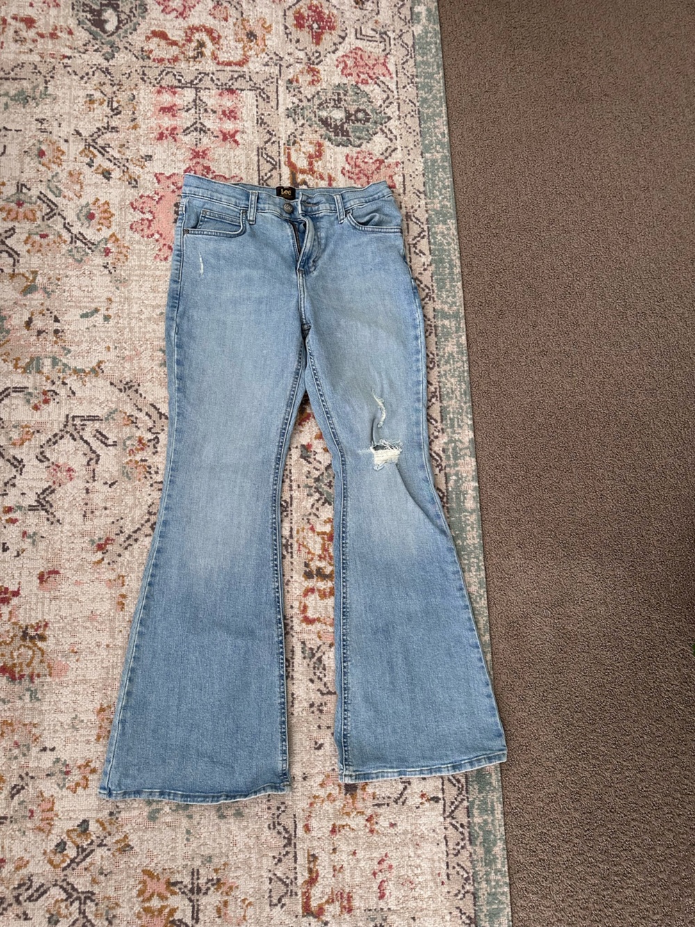 Lee brand Light Blue Distressed Women’s Jeans